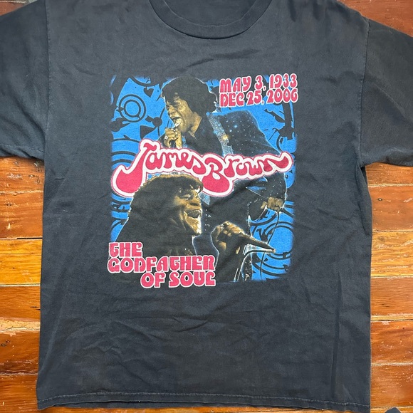 Vintage single stitch James brown shirt